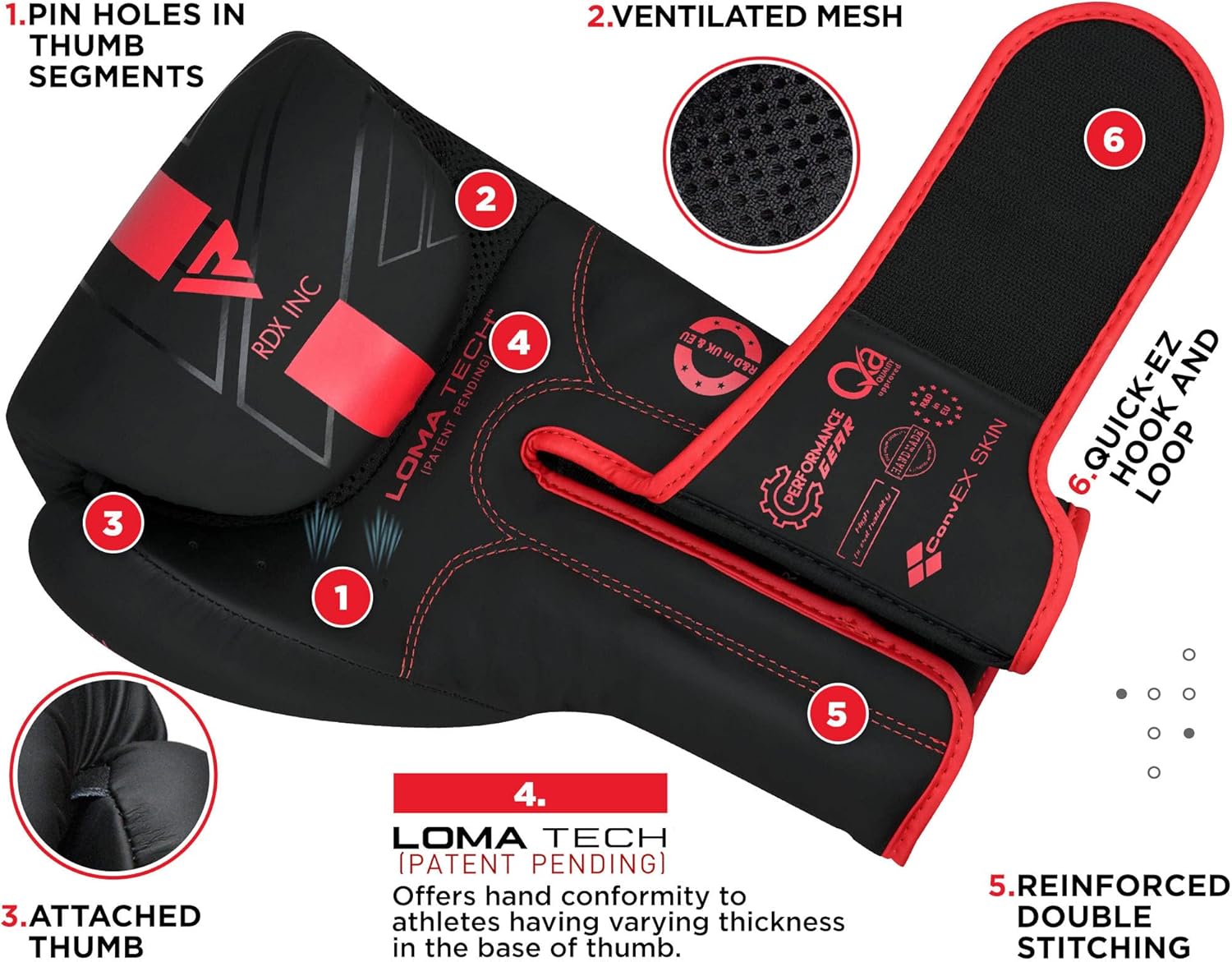 RDX F6 Kara Pro Boxing Training Gloves