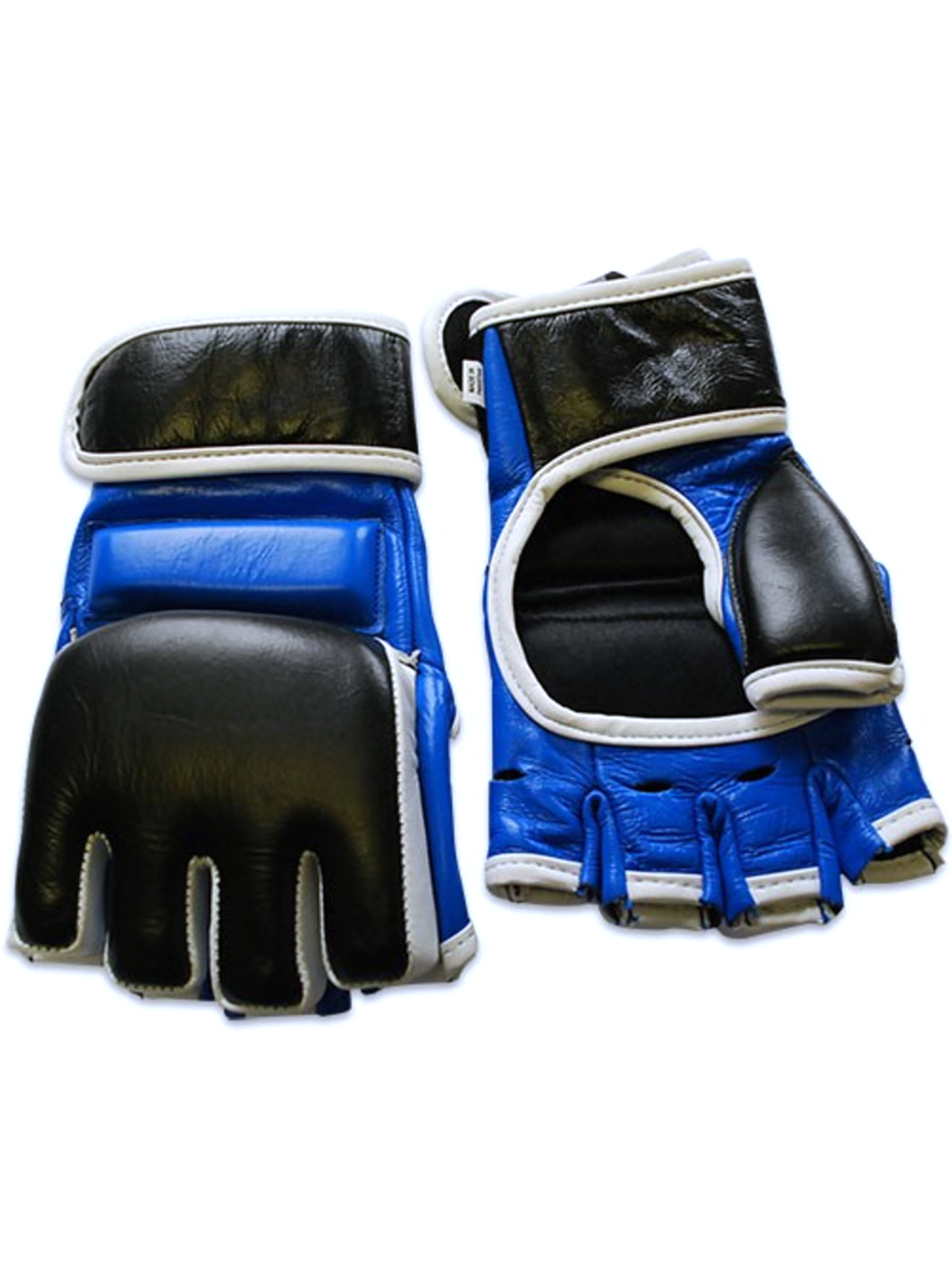 MAG MMA Leather Grappling Gloves Blue/Black