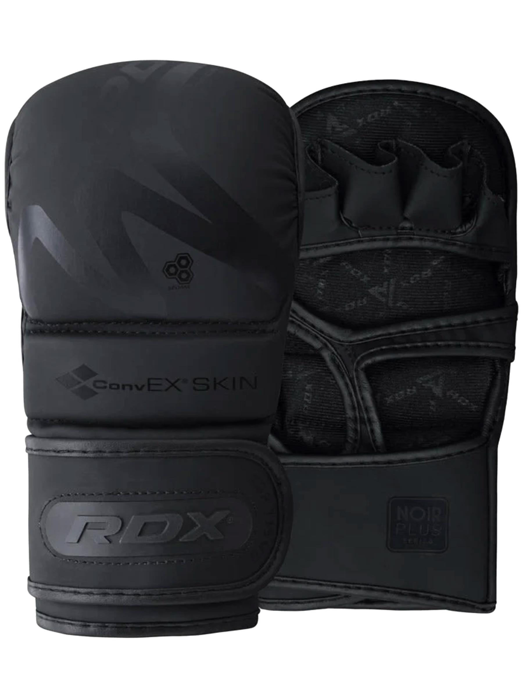 RDX T15 Noir MMA Grappling Gloves Black