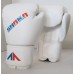Classic White Boxing Gloves for Sparring/Competition in Bonded Leather 