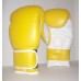 Yellow Boxing Gloves, Bonded Leather with Air Max Palm, Mexican Handwraps Included.