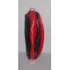 Black/Red Double End Muay Thai Boxing Punching Bag Speed Ball (No Bungie Rope)