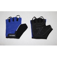 Weight Lifting Padded Mesh Rubber Grip Fitness Training Gym Gloves Blue