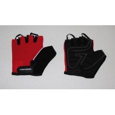 Weight Lifting Padded Mesh Rubber Grip Fitness Training Gym Gloves Red