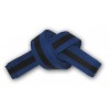 Blue/Black Stripe Belt 4cm Wide Double Wrap for Karate / Taekwondo / Judo / Kendo / Hapkido