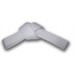 GTMA White Solid Belts 4 cm Wide Double Wrap Sizing for Martial Arts, Fast Shipping.