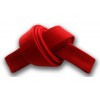 Solid Red Belt 4 cm Wide Double Wrap for Karate / Taekwondo / Judo / Kendo / Hapkido