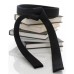 2" Solid Black Master Belts for Karate Double Wrap Sizing with 11-Stitching Rows