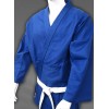 Blue JUDO Martial Arts Uniform 100% Cotton, Jiu Jitsu, Aikido with Free White Belt