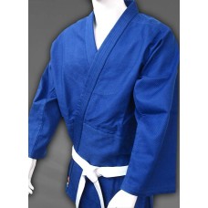 Blue JUDO Martial Arts Uniform 100% Cotton, Jiu Jitsu, Aikido with Free White Belt