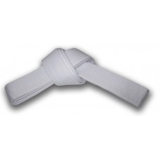 Solid White Belt 4 cm Wide Double Wrap for Karate / Taekwondo / Judo / Kendo/Hapkido