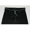 Brazilian Jiu Jitsu Pants for Mens - Black / Grey 100% Brushed Cotton Preshrunk