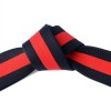 2" Master Belt Black with Red Stripe Double Wrap Sizing with 11-Stitching Rows