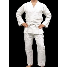 Brazilian Jiu Jitsu Gi for Mens - WHITE Pearl Weave 100% Cotton Preshrunk (NEW)