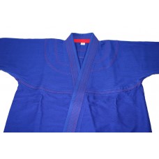 Brazilian Jiu Jitsu Jacket for Mens - BLUE/RED Pearl Weave 100% Cotton Preshrunk