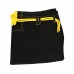Black Jiu Jitsu Gi for Mens with Yellow Contrast Style, 100% Cotton Pearl Weave