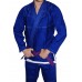 Brazilian Jiu Jitsu Gi for Mens - BLUE/WHITE 100% Cotton Preshrunk. Free Gi Belt