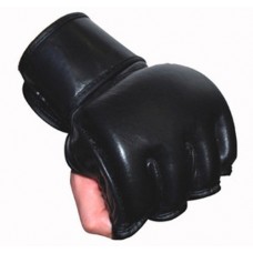 MMA Gloves - Open Palm Style for Competition, Japanese Leather. Fast Shipping