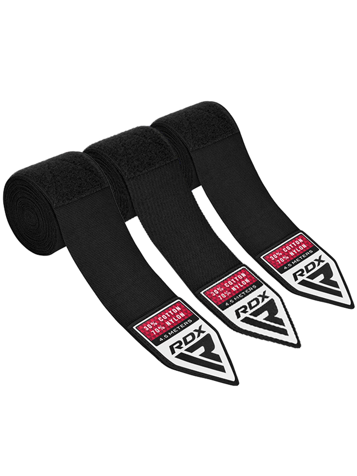 RDX RB Professional Boxing Hand Wraps, black, main image
