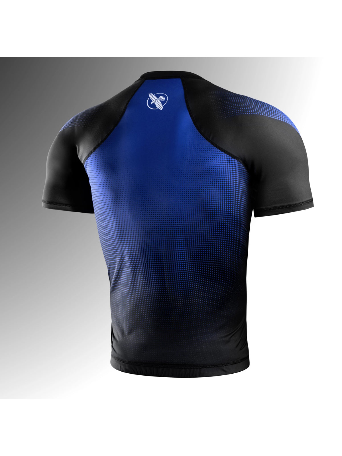 Hayabusa Men's Pro Ranked Short Sleeve Rash Guard, blue, image 2