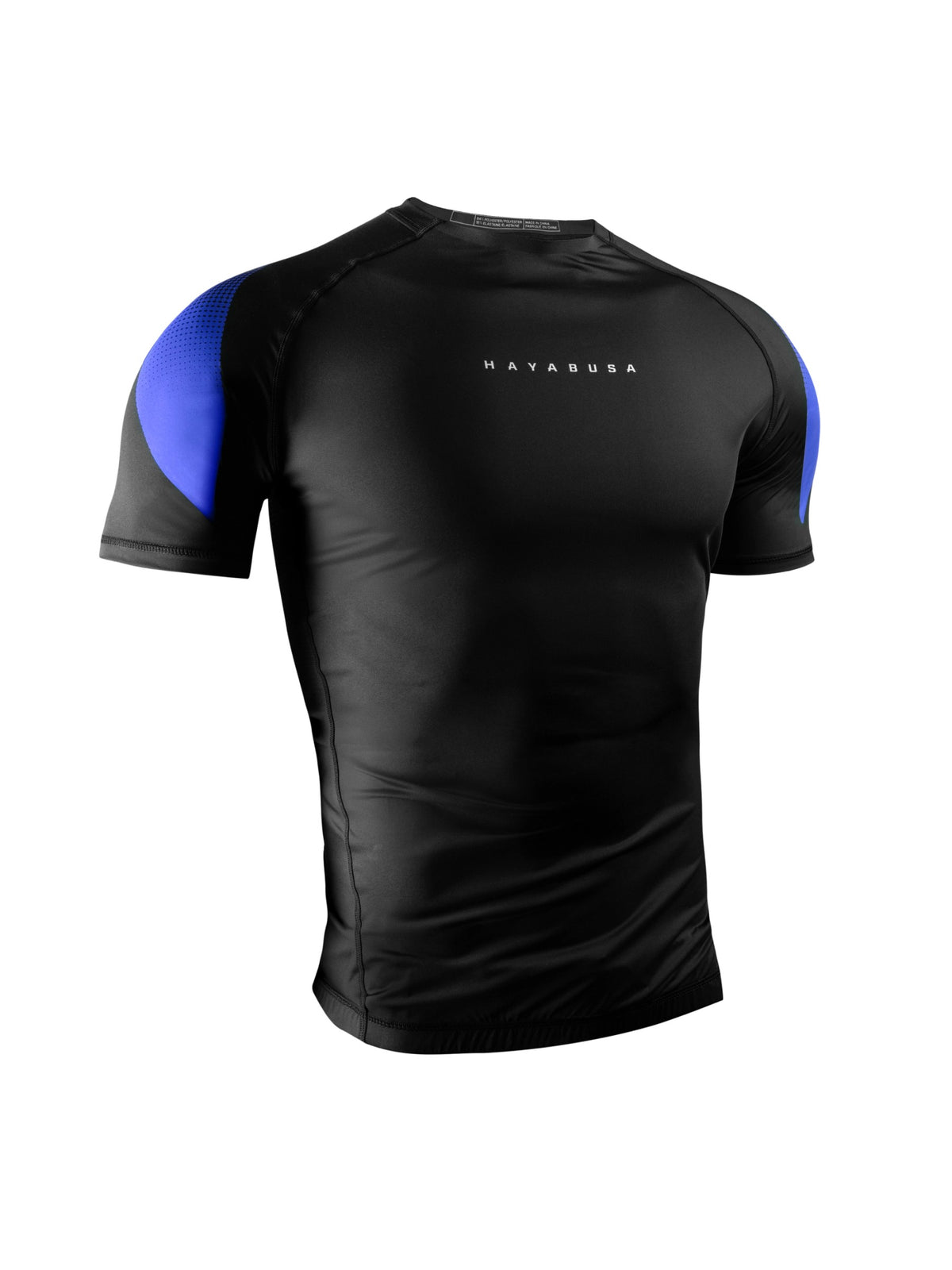 Hayabusa Men's Pro Ranked Short Sleeve Rash Guard, blue, main image