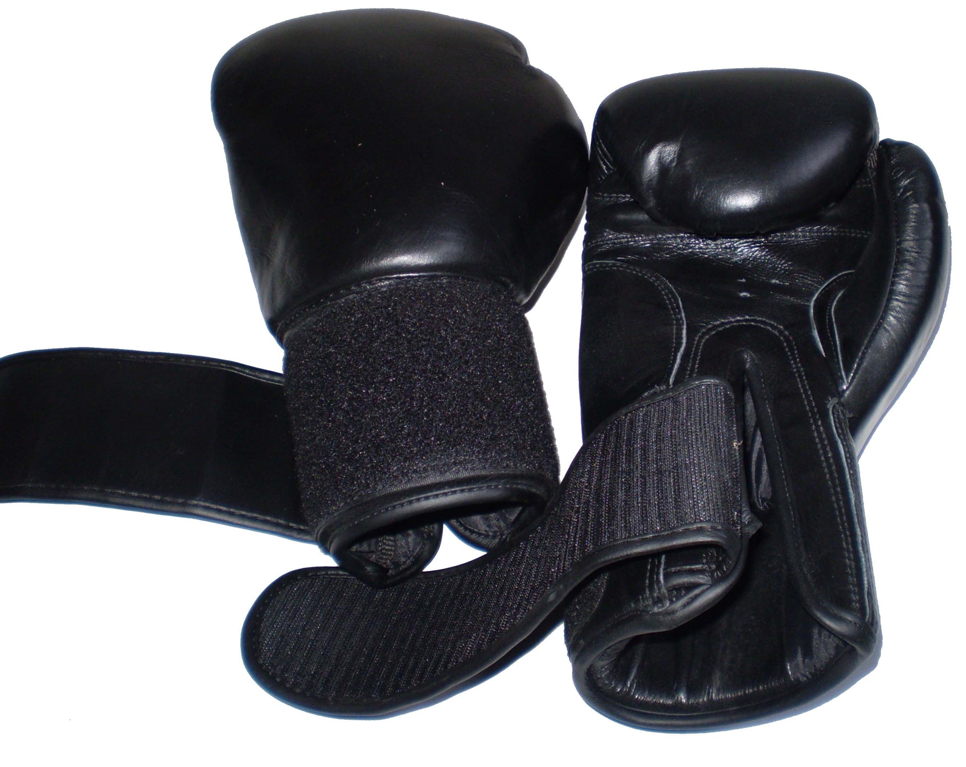 Original Leather Boxing Gloves in High-Grain Genuine Leather Black