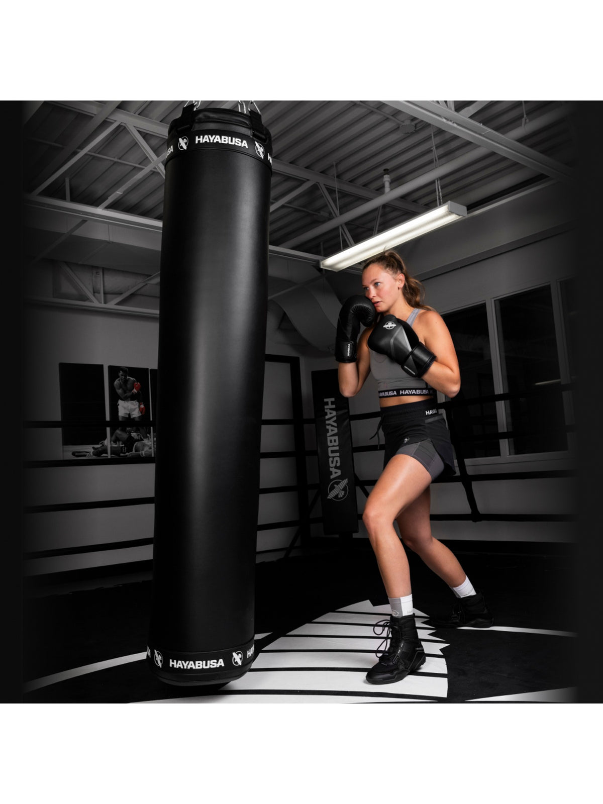 Hayabusa 100lb Muay Thai Heavy Bag, black, image 6