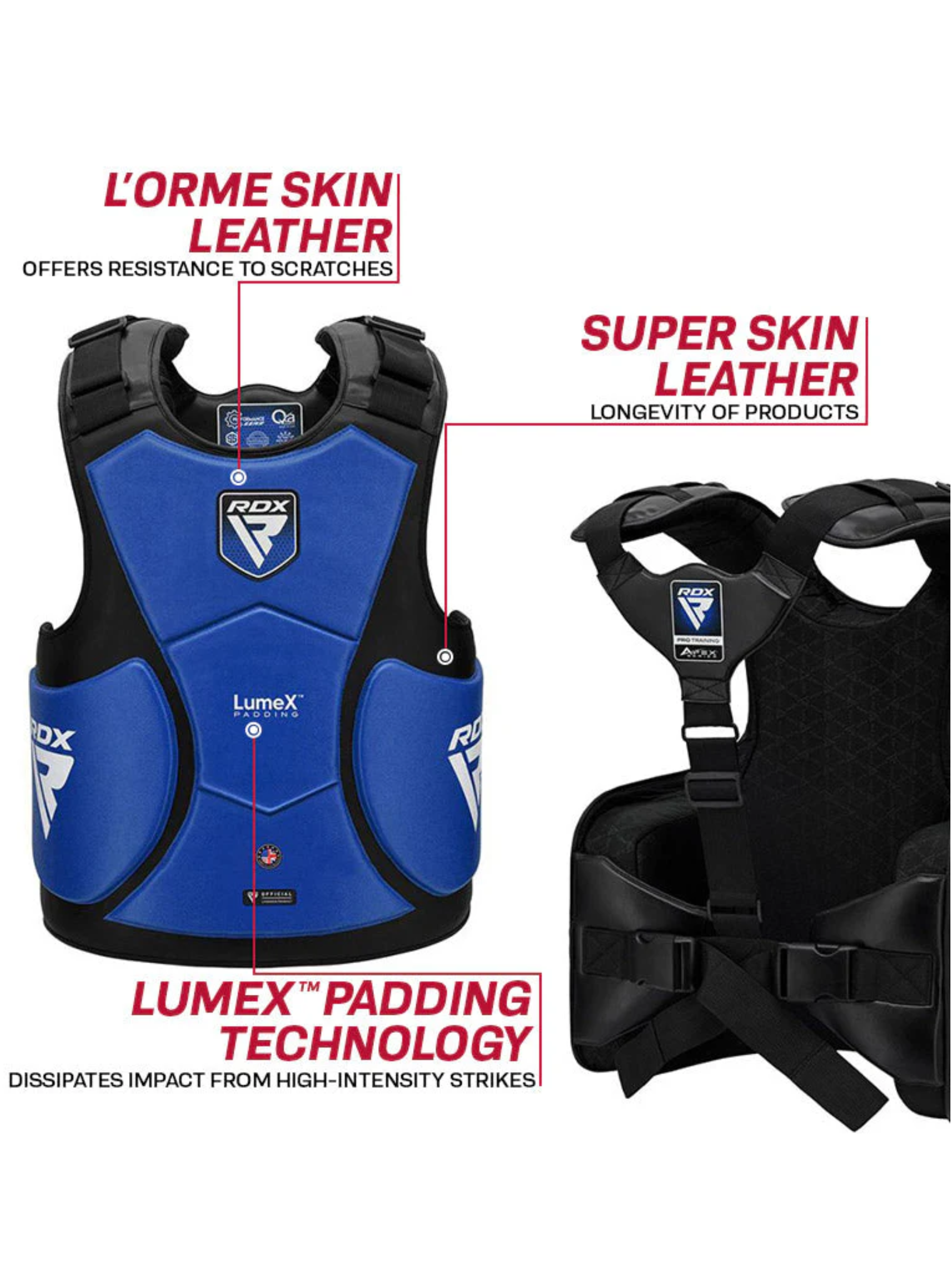 RDX APEX Coach Body Protector Red, Blue