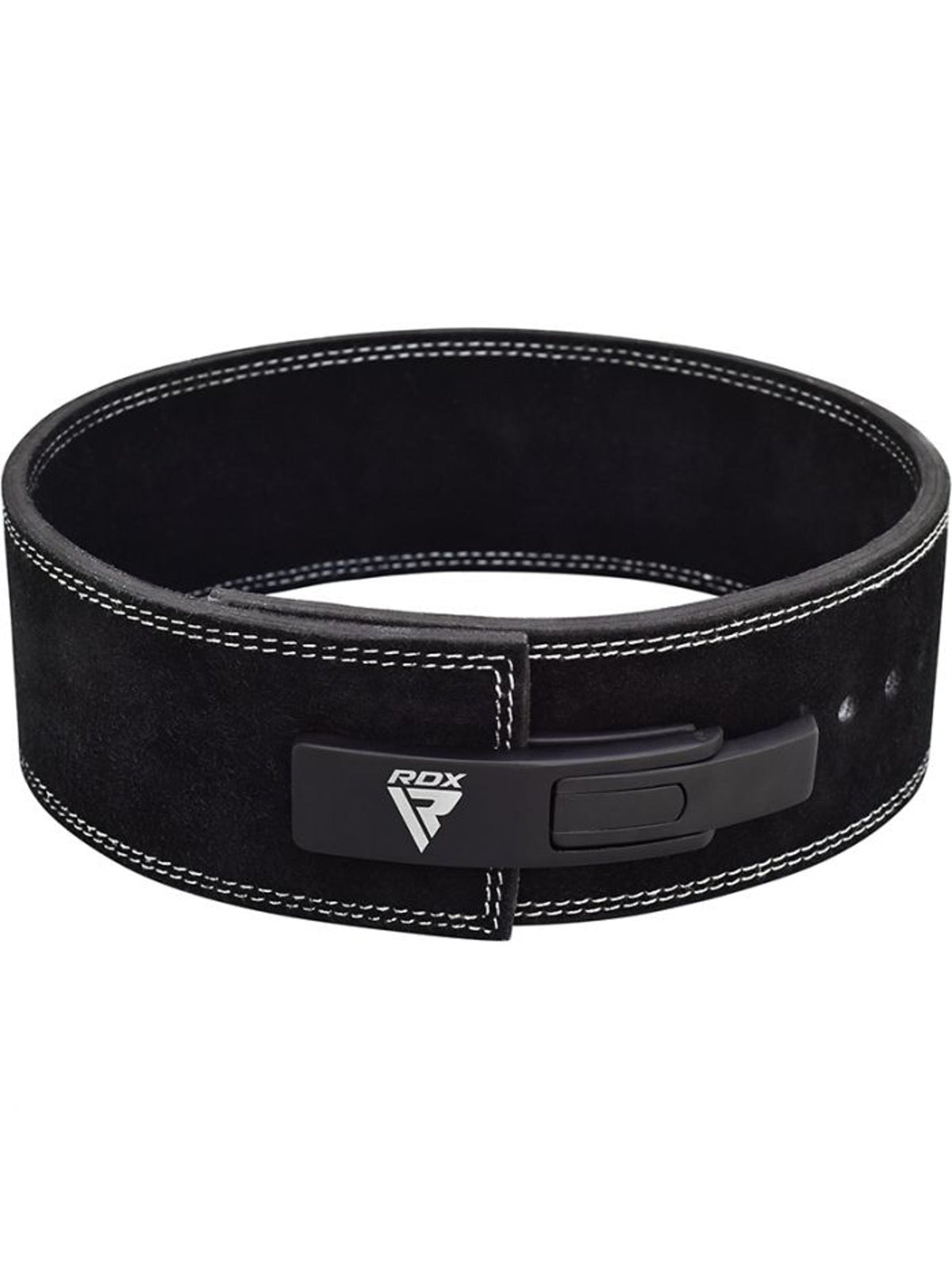 RDX 4 Inch IPL/USPA Approved Powerlifting Leather Gym Belt - Black