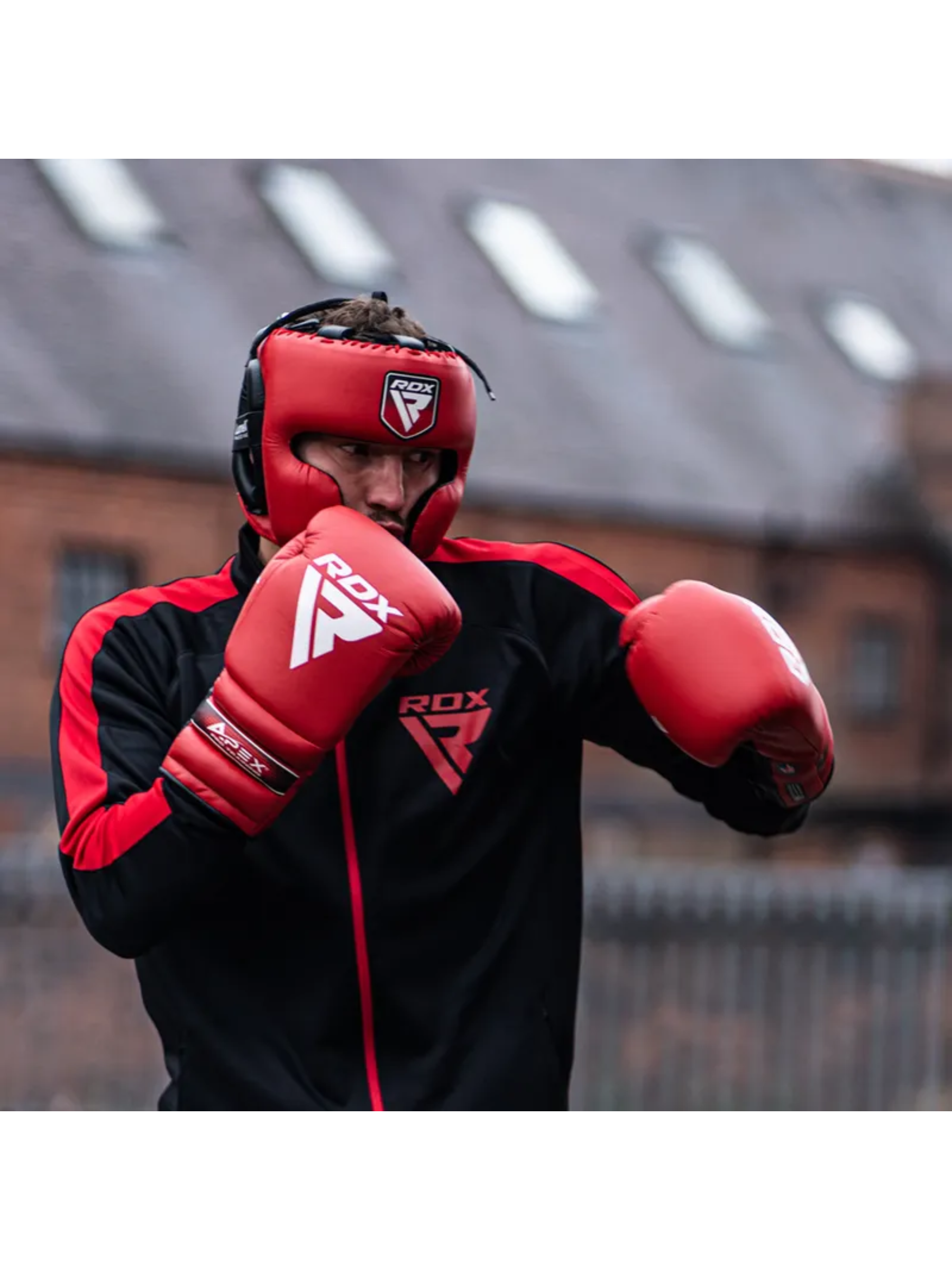 RDX APEX Lace up Training/Sparring Boxing Gloves Red, Blue