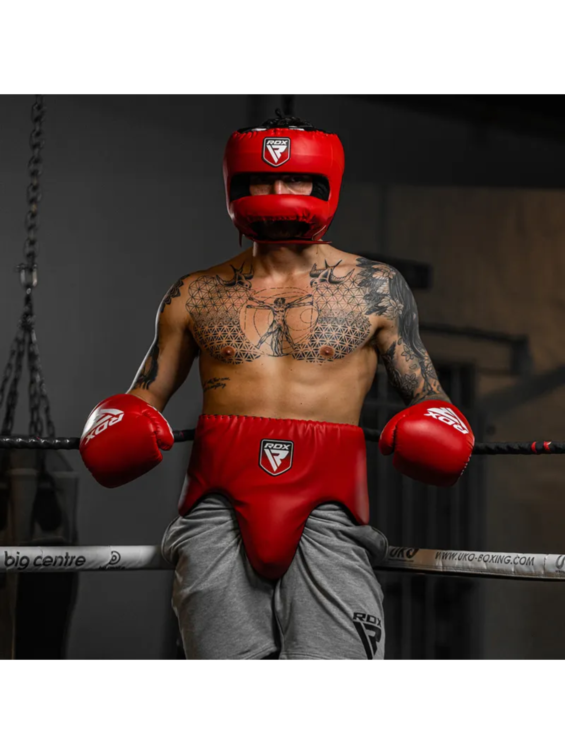 RDX PF APEX Competition/Fight Lace Up Boxing Gloves Red, Blue