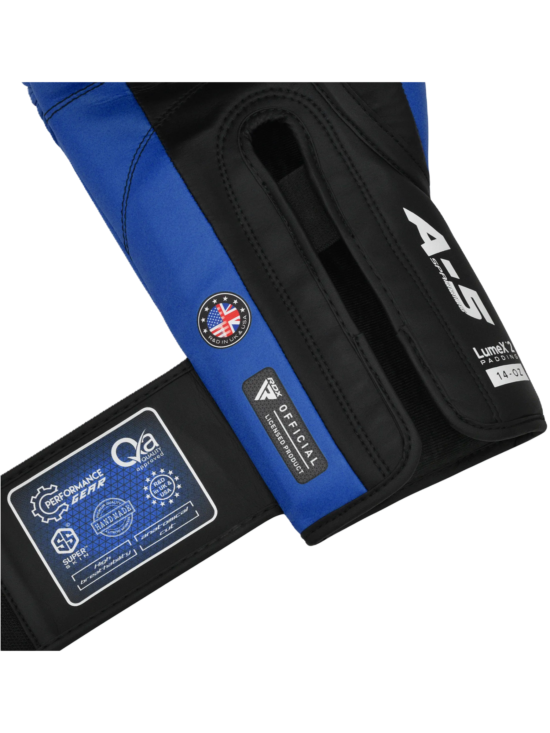RDX APEX Sparring/Training Boxing Gloves Hook & Loop Red, Blue