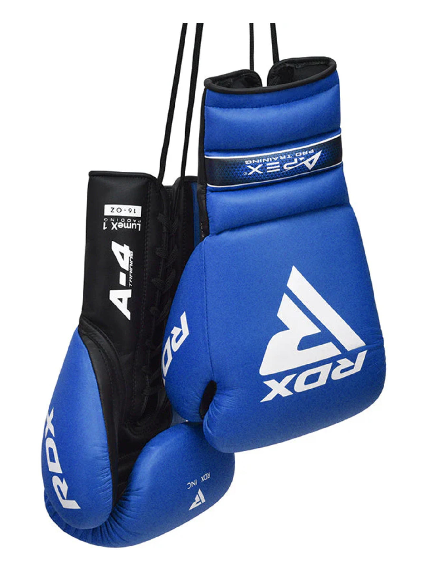 RDX APEX Lace up Training/Sparring Boxing Gloves Red, Blue
