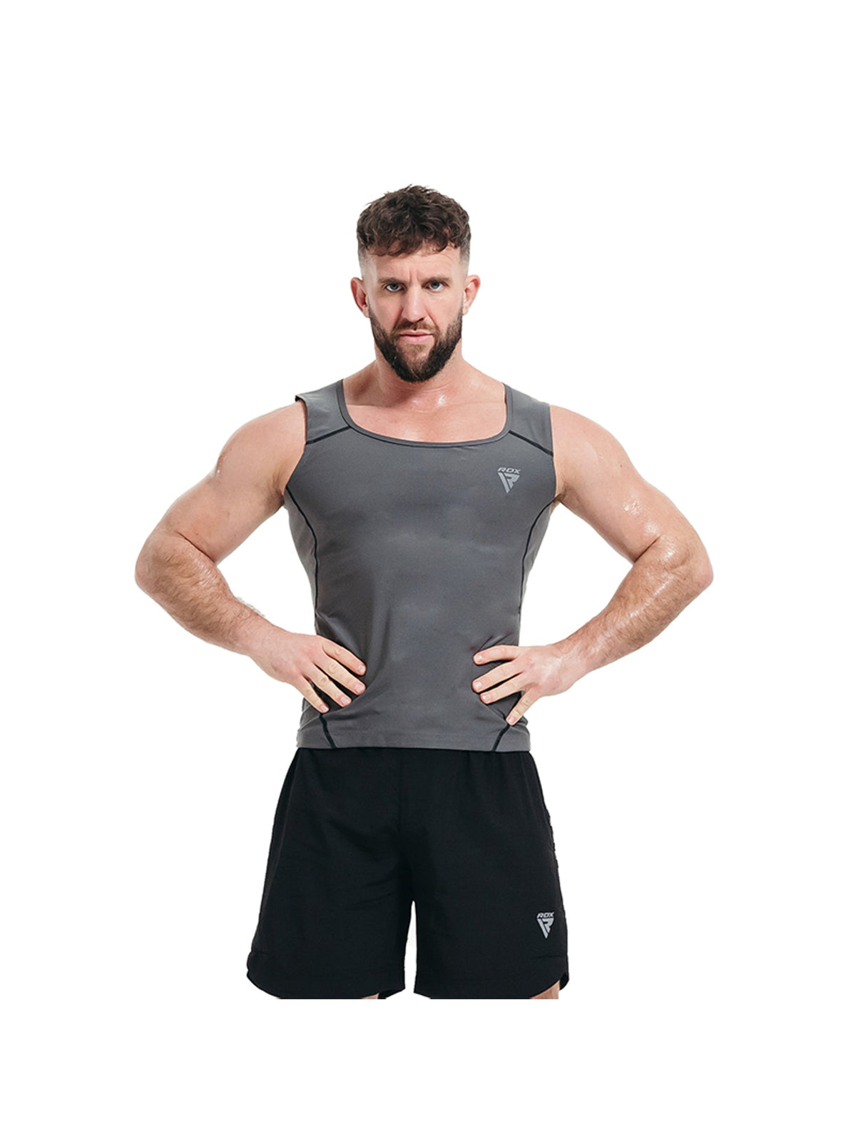 RDX M1 Men's Sweat Vest - Grey