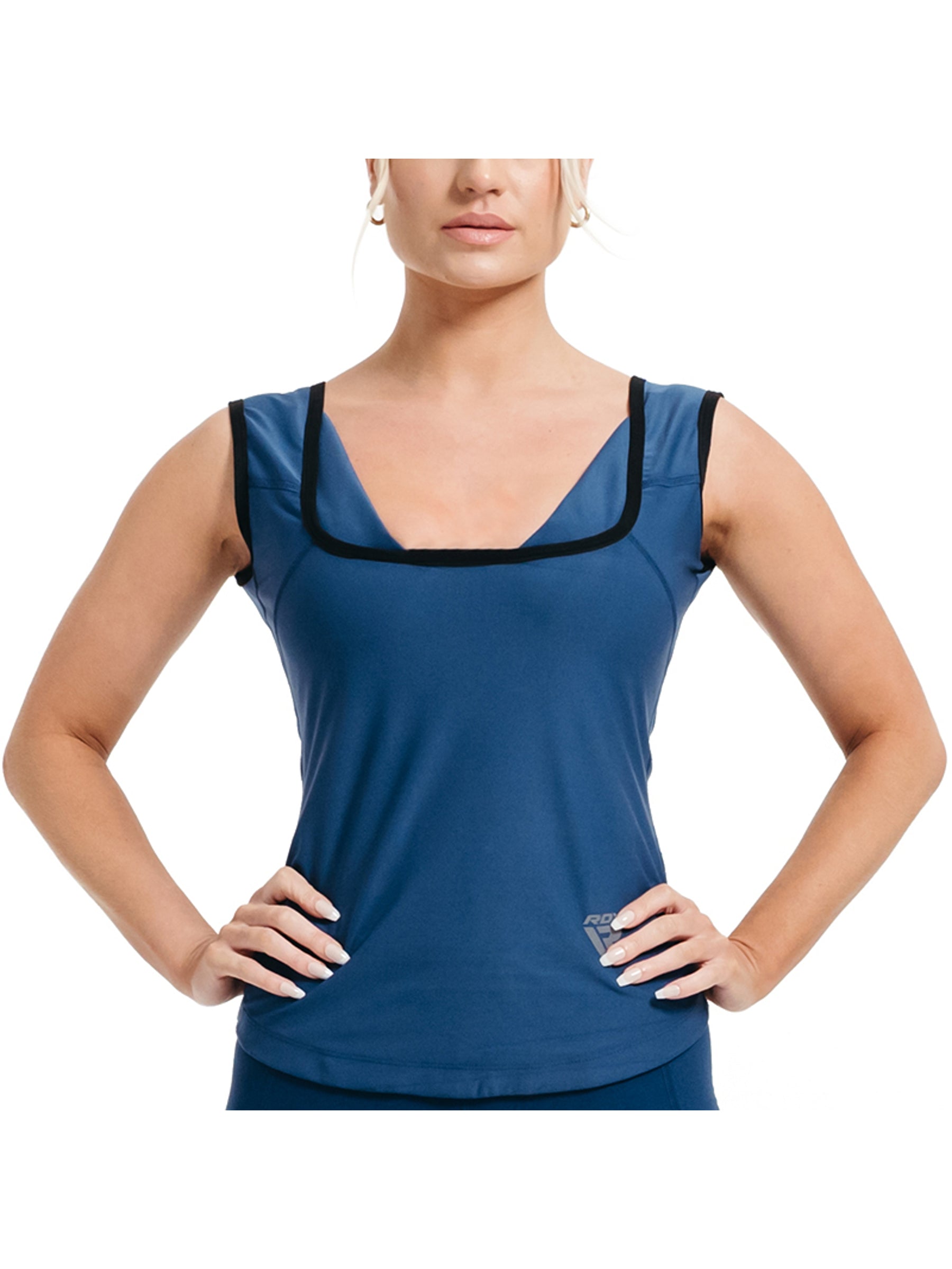 RDX W1 Women Sweat Vest Without Zipper - Navy Blue
