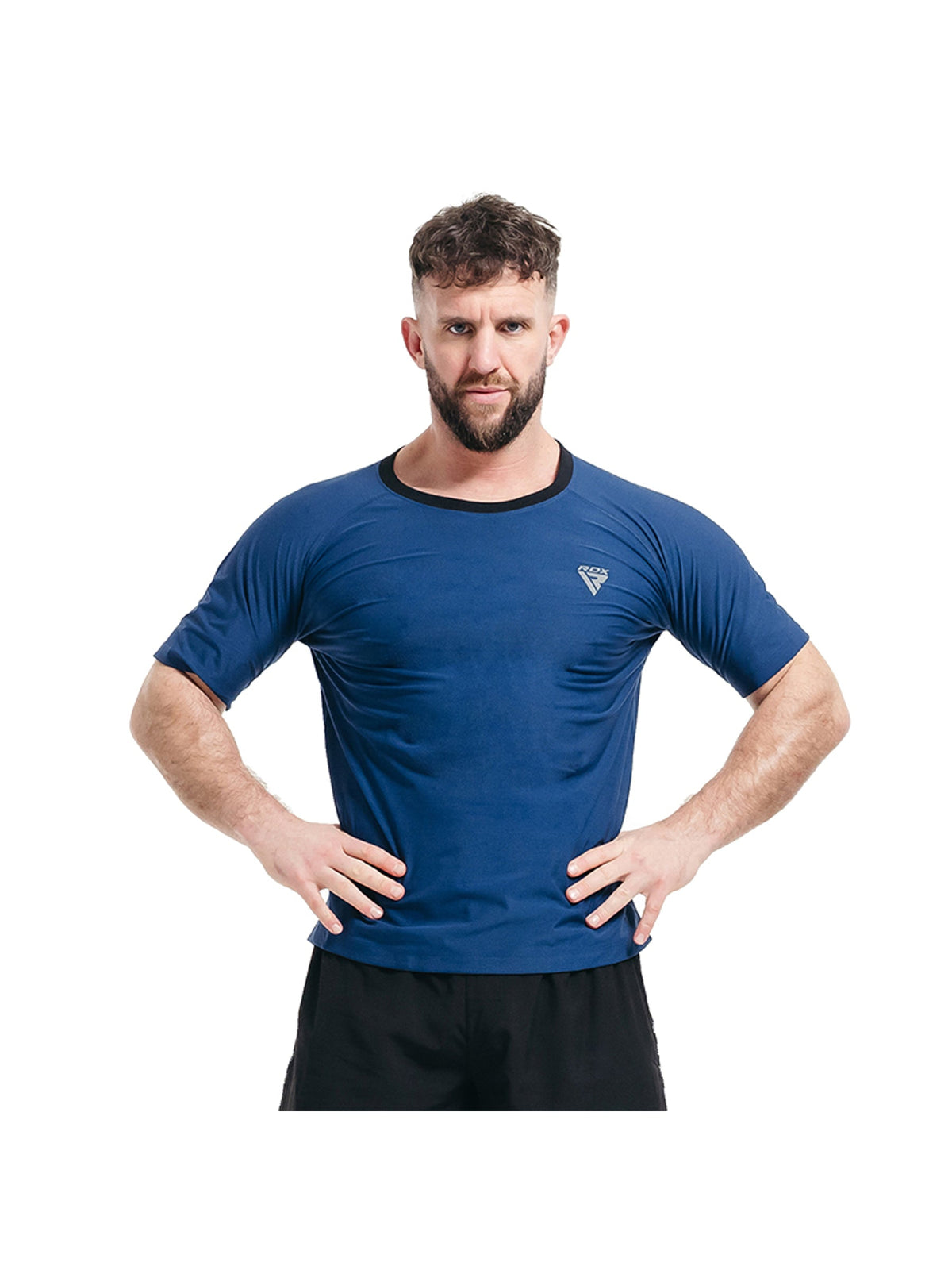 RDX M1 Men's Sweat T-Shirt - Navy Blue