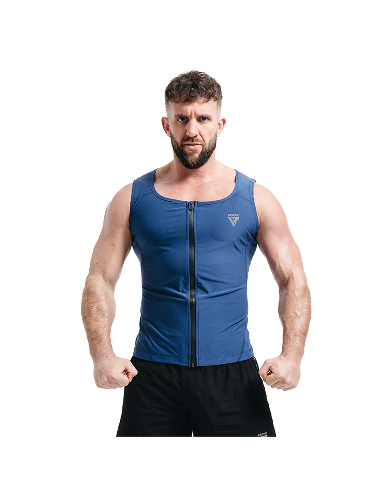 RDX Zippered Men Sweat Vest M2 - Navy Blue