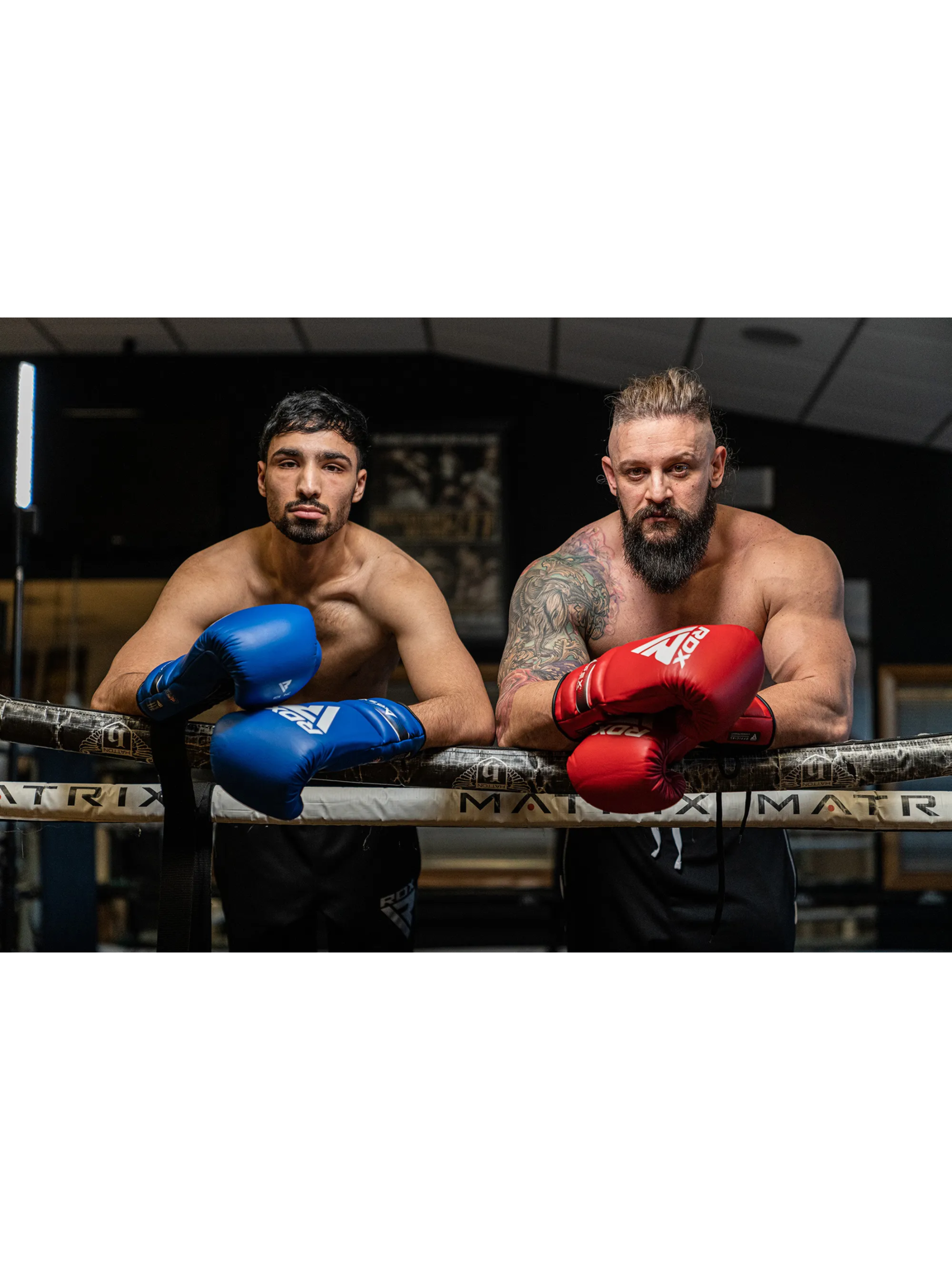 RDX PF APEX Competition/Fight Lace Up Boxing Gloves Red, Blue