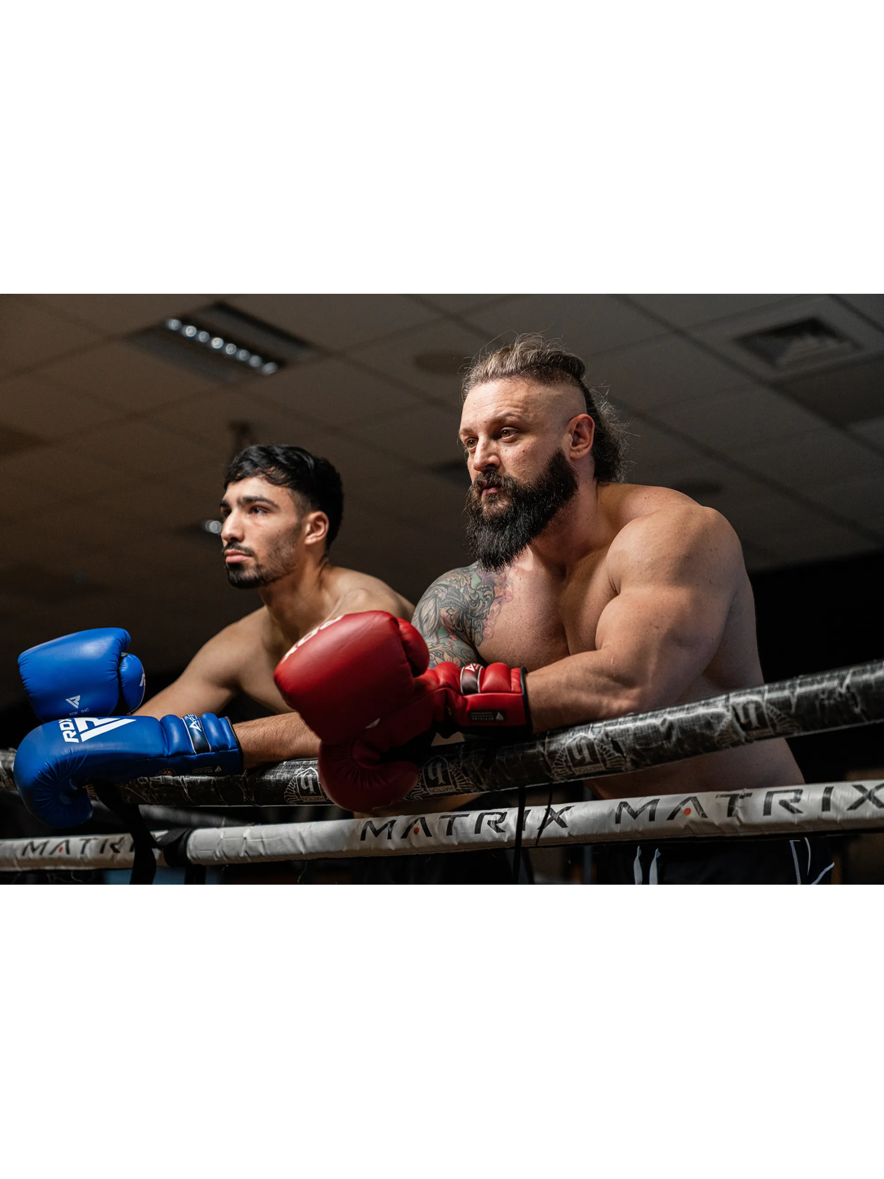 RDX APEX Lace up Training/Sparring Boxing Gloves Red, Blue