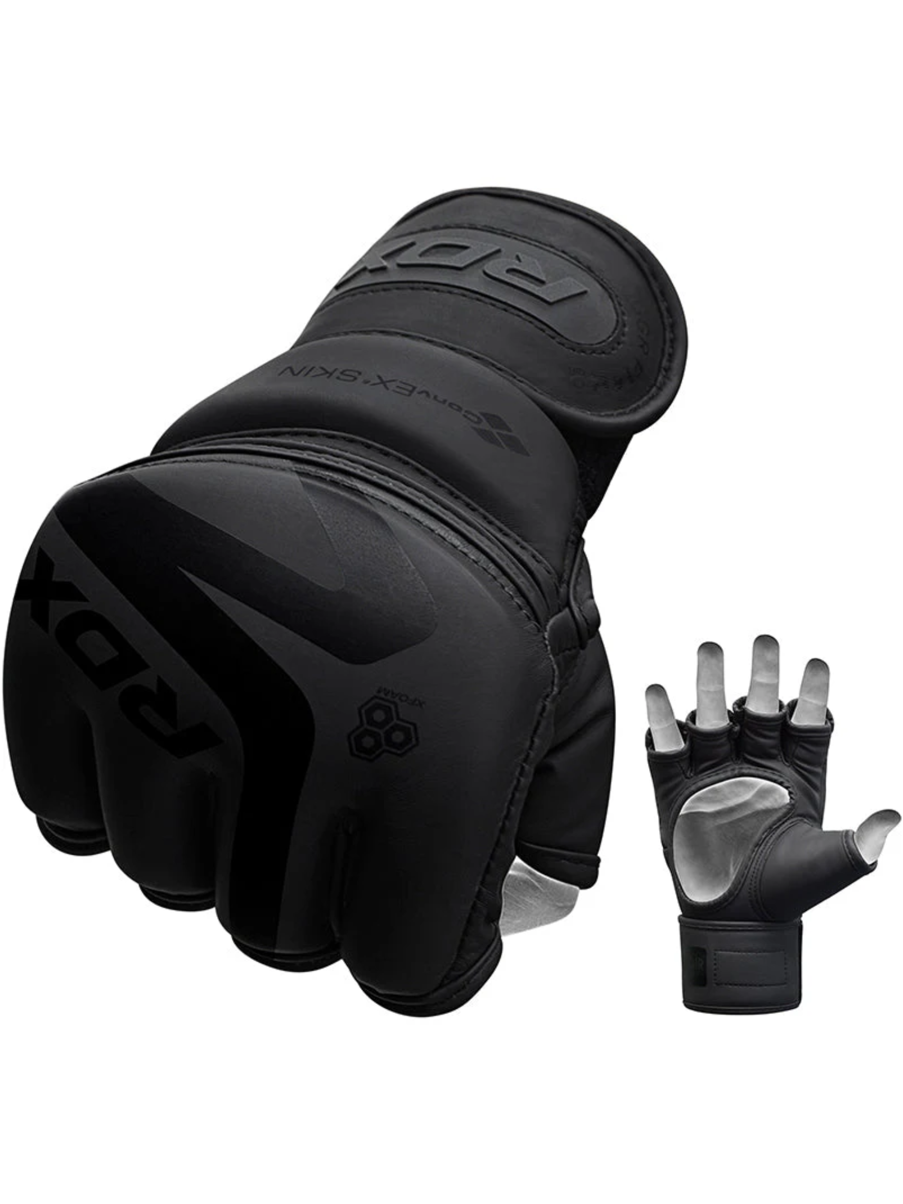 RDX F15 Noir MMA Training Gloves Black
