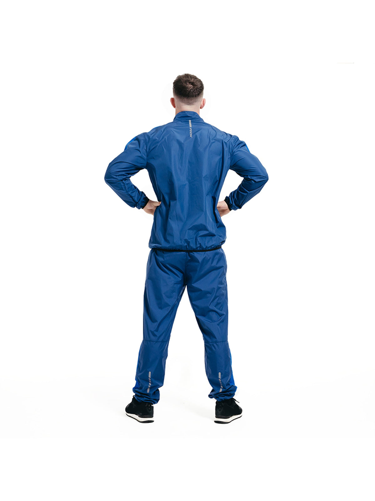 RDX C1 Weight Loss Sauna Suit, blue, studio image 3