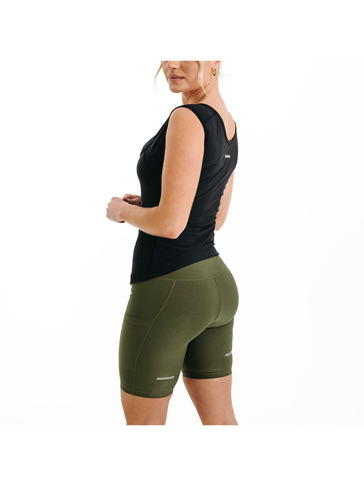 RDX W1 Women Sweat Shorts - Army Green