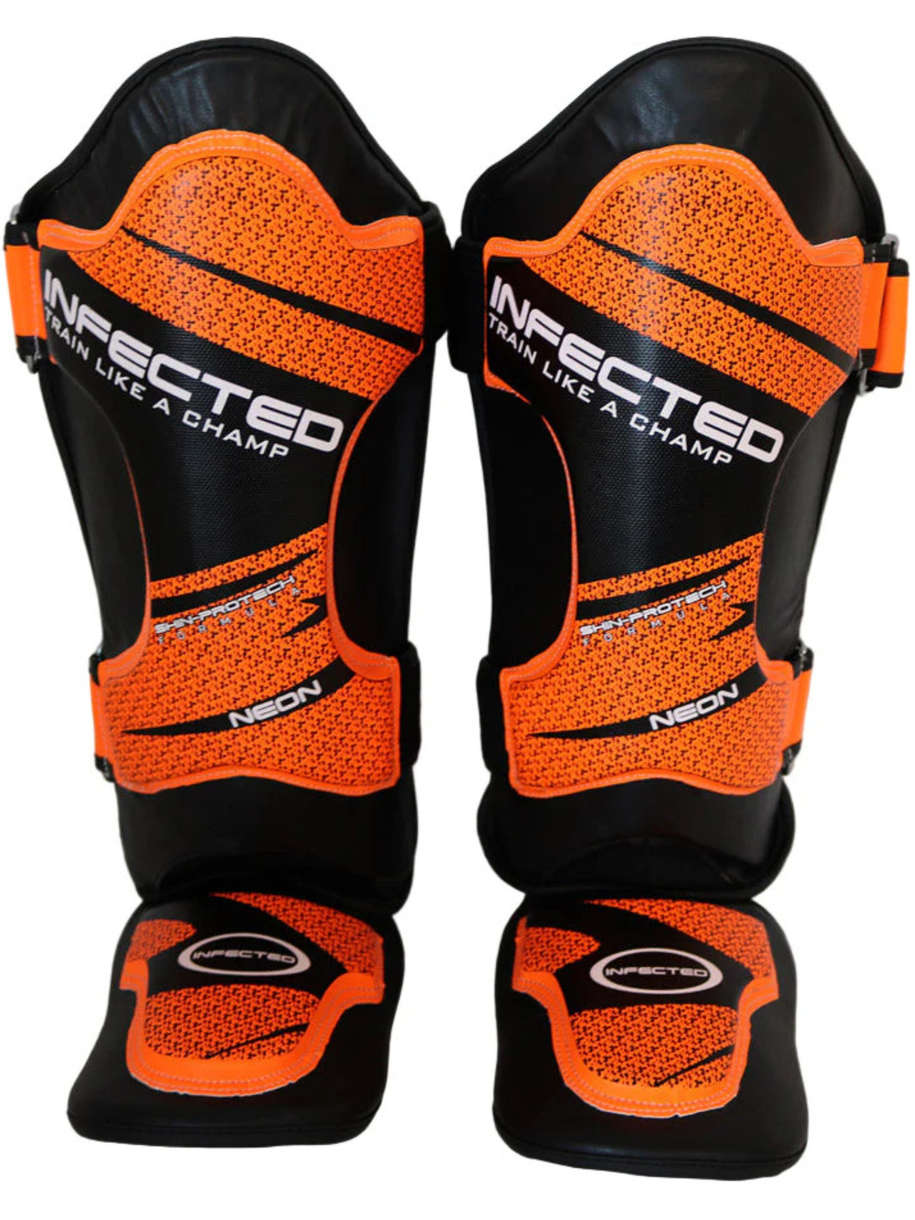 Infected Armored Shin Instep Guards for Boxing & MMA