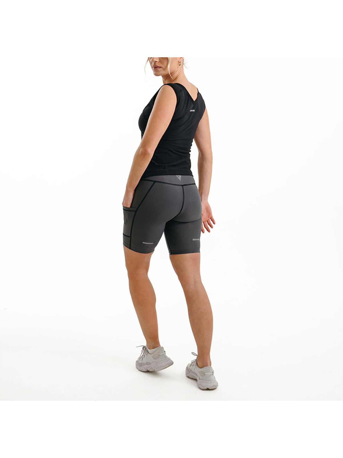 RDX W1 Women Sweat Shorts - Grey