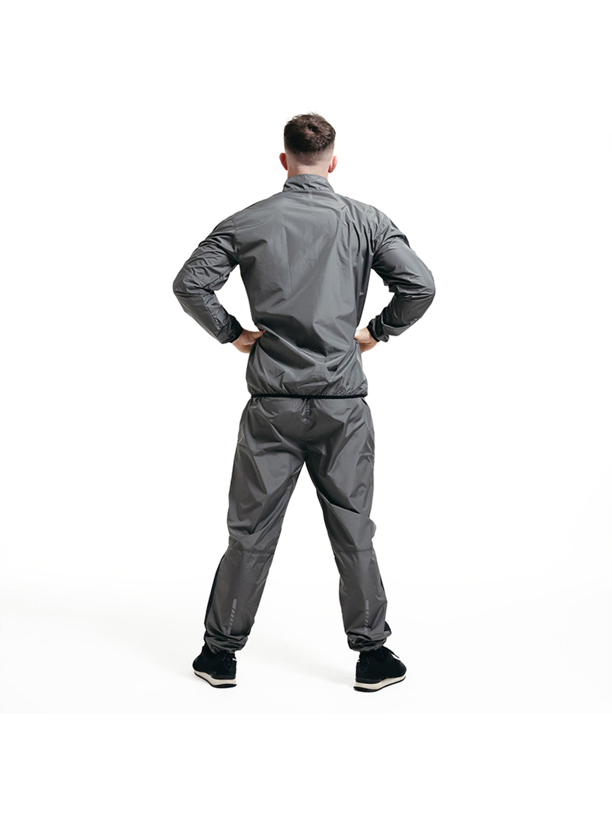 RDX C1 Weight Loss Sauna Suit, grey, studio image 3