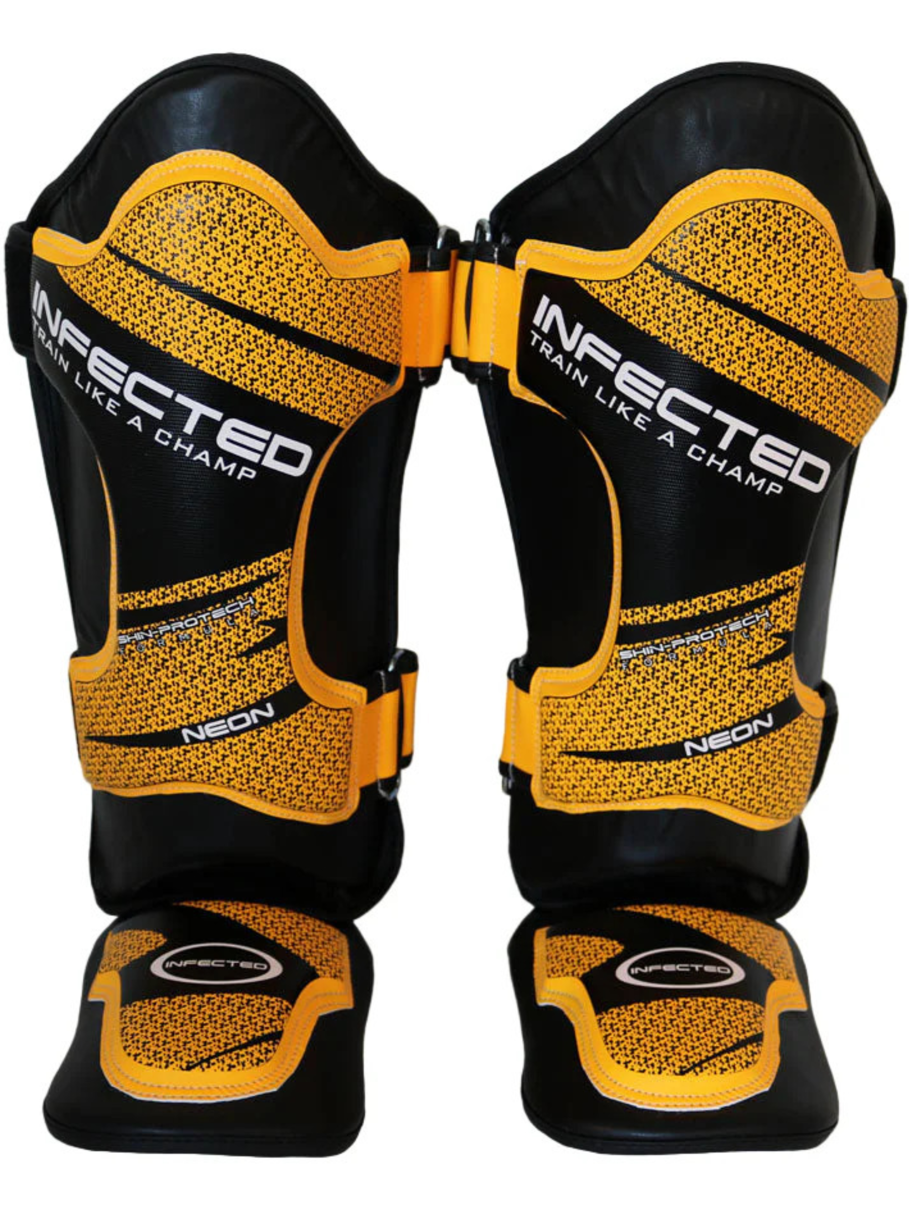 Infected Armored Shin Instep Guards for Boxing & MMA