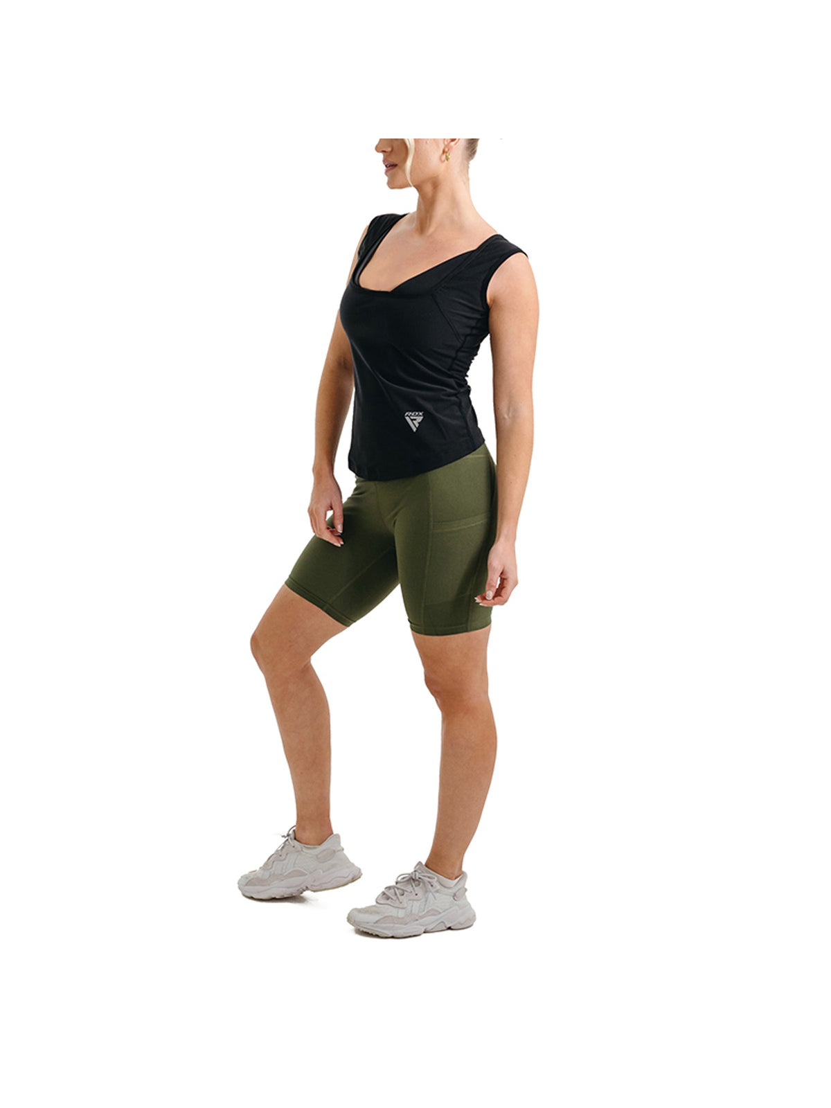 RDX W1 Women Sweat Shorts - Army Green