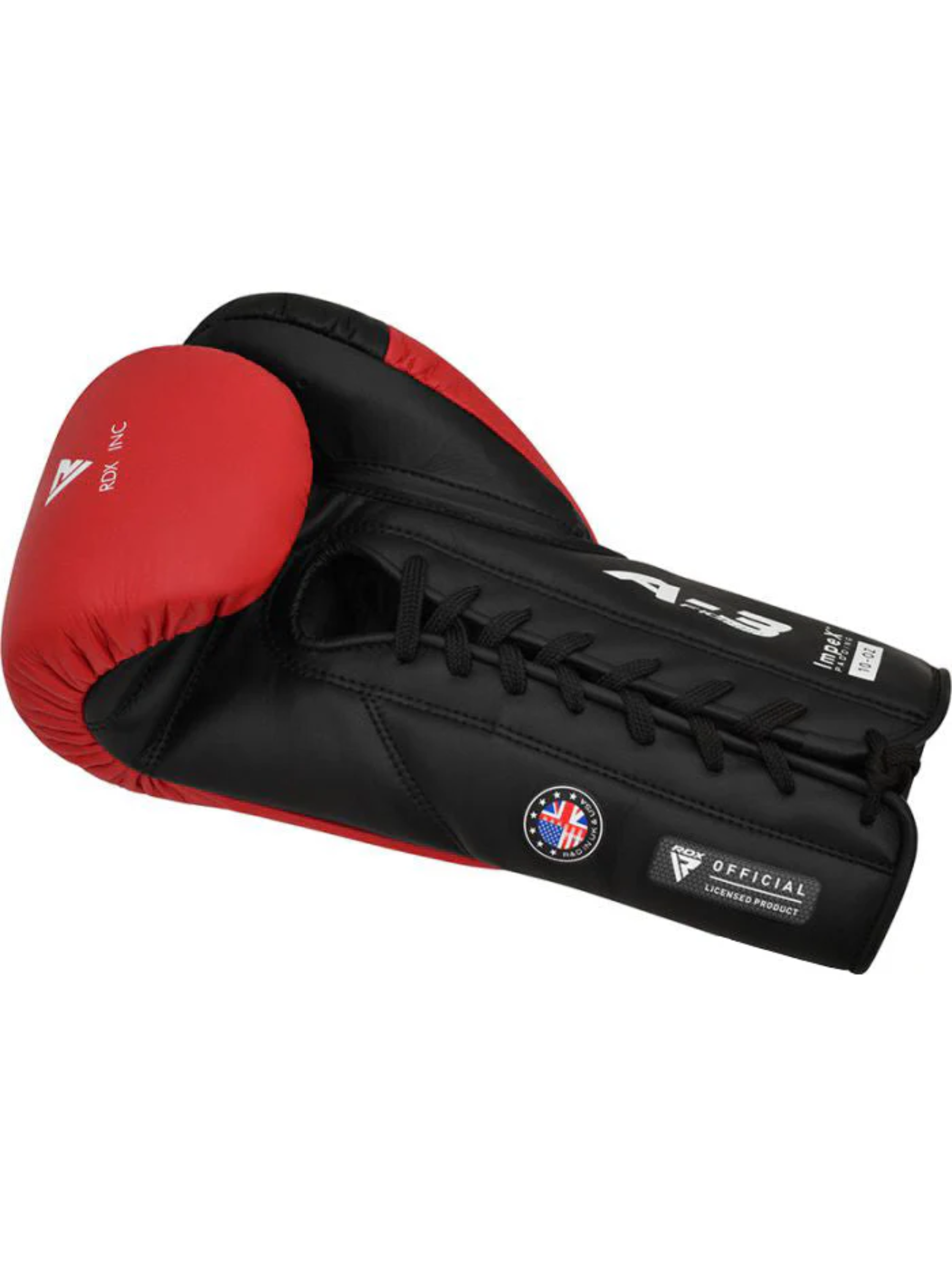 RDX PF APEX Competition/Fight Lace Up Boxing Gloves Red, Blue