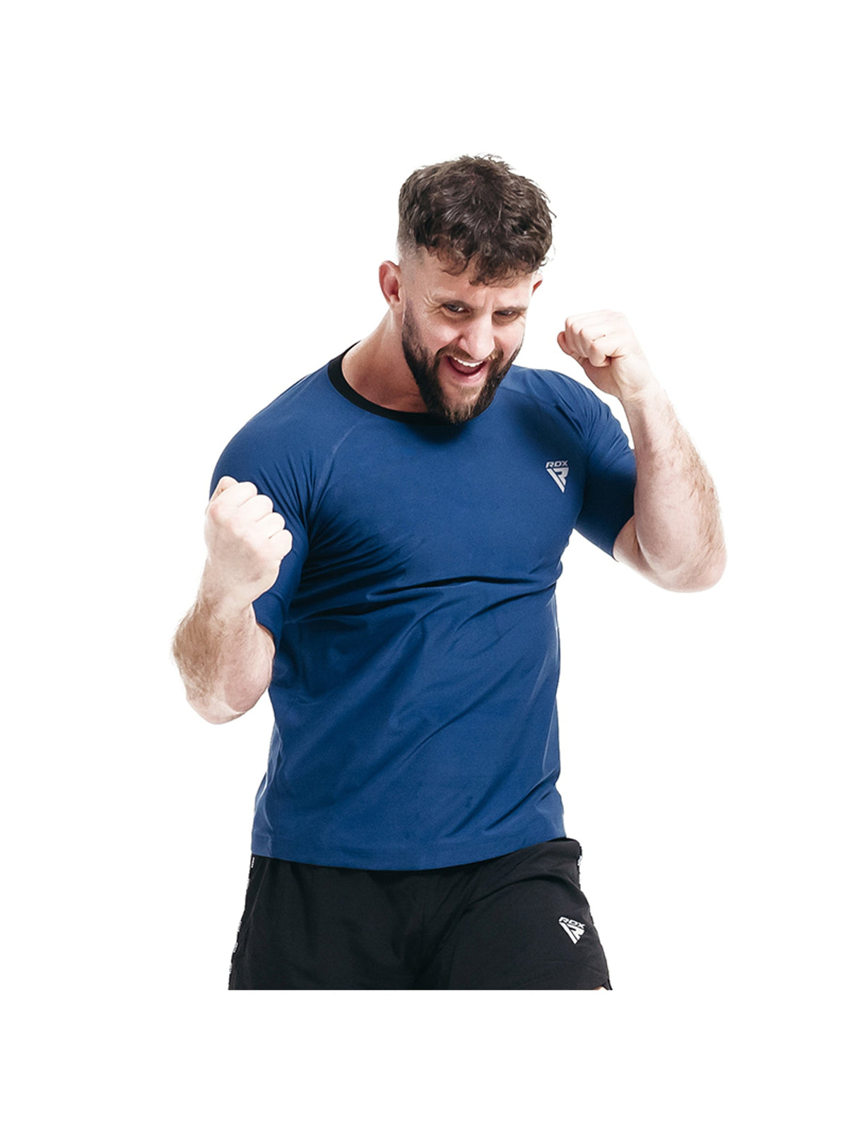 RDX M1 Men's Sweat T-Shirt - Navy Blue