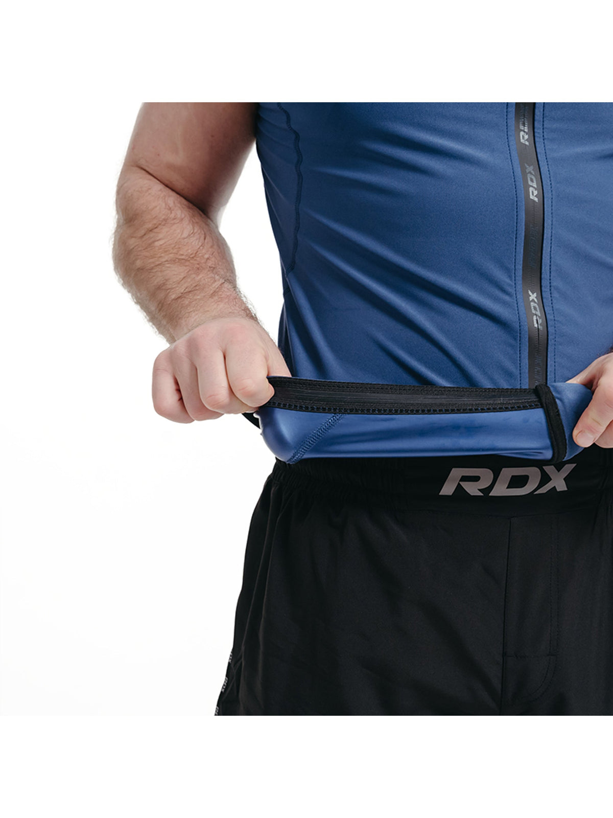 RDX Zippered Men Sweat Vest M2 - Navy Blue